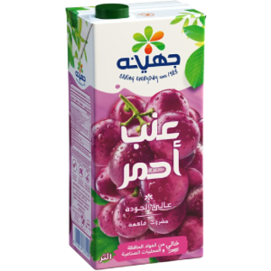 عصير جهينة عنب احمر 1لتر  (كرتونة=12 عبوة)