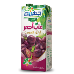 عصير بيتي عنب احمر 1لتر  (كرتونة=12 عبوة)