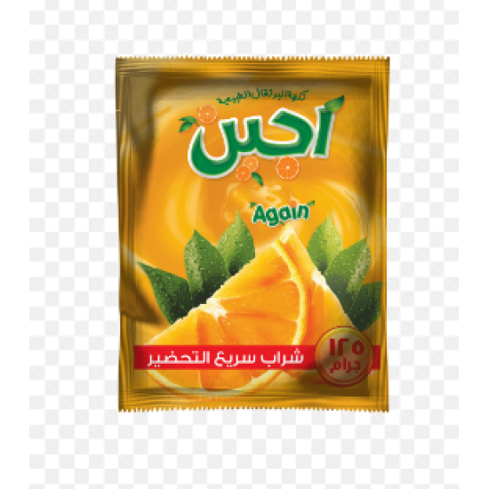 عصير اجين -حلو الشام برتقال 1جنيه  (كرتونة=12 علبة)
