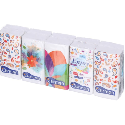 مناديل كارمن جيب  (كرتونة=10 باكت)