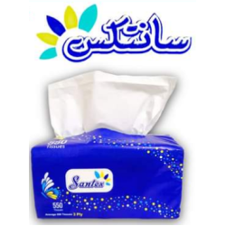 مناديل سحب سانتكس 550 منديل  (كرتونة=18 علبة)