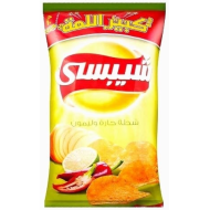 شيبسي عائلي شطة حارة وليمون 10جنيه   (كرتونة=8 كيس)