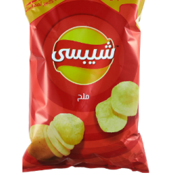 شيبسي بالملح 1جنيه جديد   (كرتونة=24 كيس)